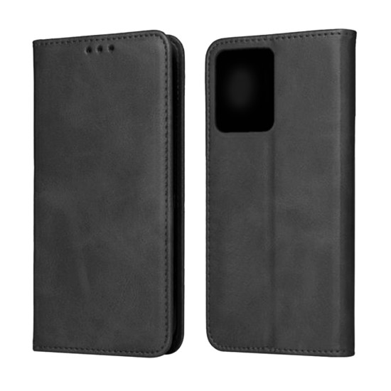 Leather Flip Cover with Internal Pocket For Xiaomi Redmi Note 12 4g Black